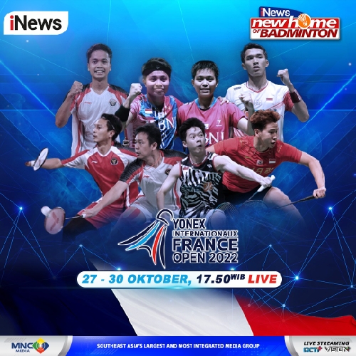 Saksiksan Wakil Terbaik Indonesia Berlaga di 16 Besar French Open 2022 Besok, LIVE di iNews