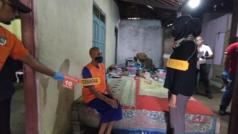 Rekonstruksi Kasus KDRT Suami Bunuh Istri di Boyolali, Tersangka Peragakan 28 Adegan