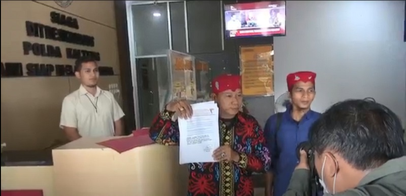 Ormas Dayak Laporkan Oknum Mahasiswa yang Diduga Bakar Lambang Negara saat Demo
