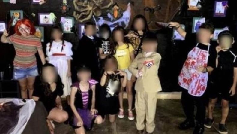 Heboh, Bocah SD Pakai Seragam Pemimpin Nazi Adolf Hitler saat Pesta Halloween Sekolah