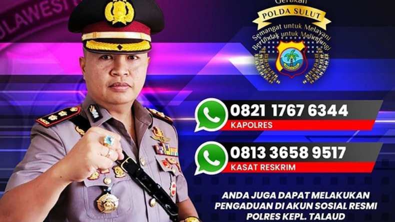 Optimalkan Layanan Pengaduan Masyarakat, Polres Kepulauan Talaud Mudah Dihubungi