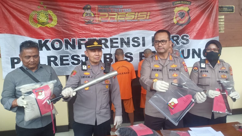 2 Gerombolan Bermotor Bertikai di Jalan Gatsu Lengkong Bandung, 5 Terluka
