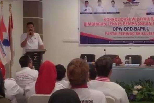 DPW Partai Perindo Sulteng Gelar Konsolidasi Pemenangan Pemilu 2024