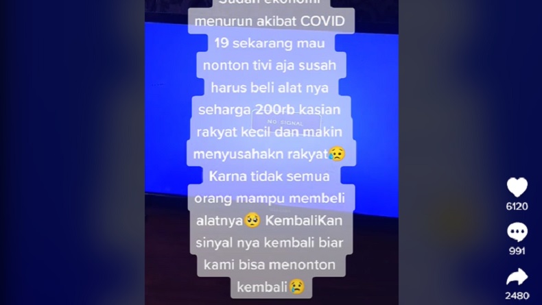TV Analog Dimatikan, Warganet: Makin Menyusahkan Rakyat Kecil