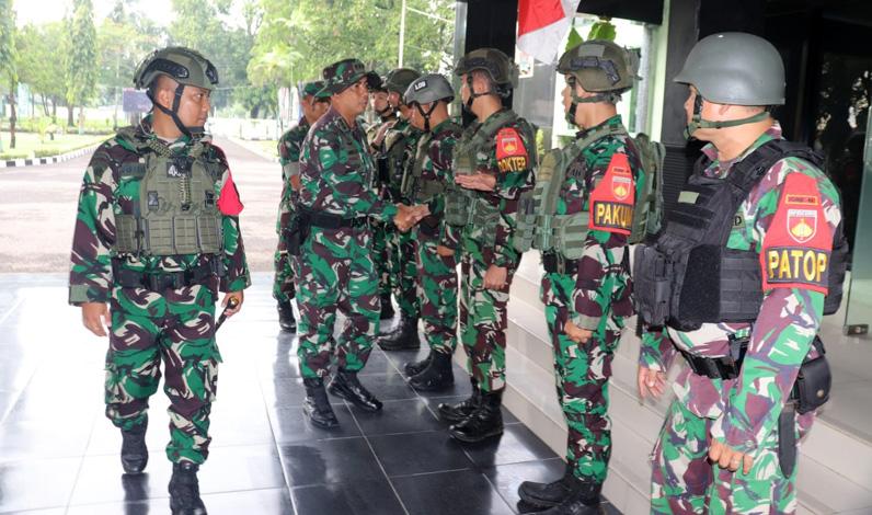  Kapok Sahli Pangdam IV ke Prajurit Yonif 407: Jangan Berpuas Diri,  Asah Terus Kemampuan