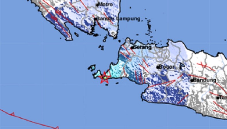 Sumur Banten Digoyang Gempa M4,9, Pusat Getaran di Darat