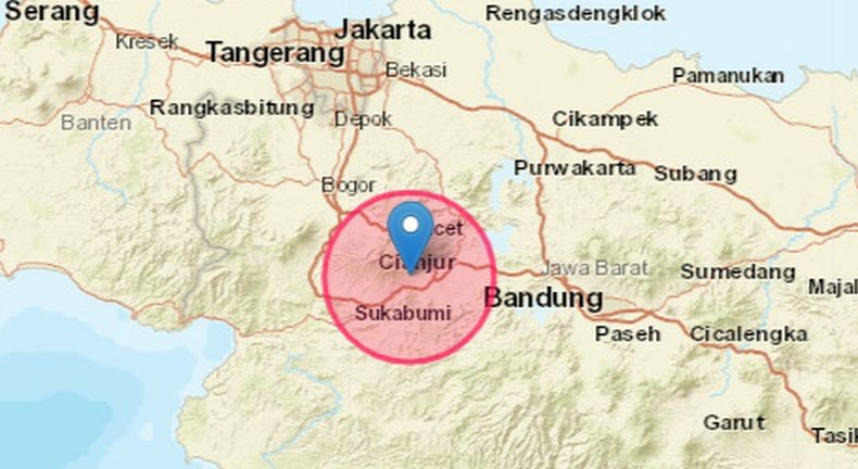 Gempa M 5,6 Guncang Cianjur, Ini Deretan Wilayah yang Rasakan Getaran