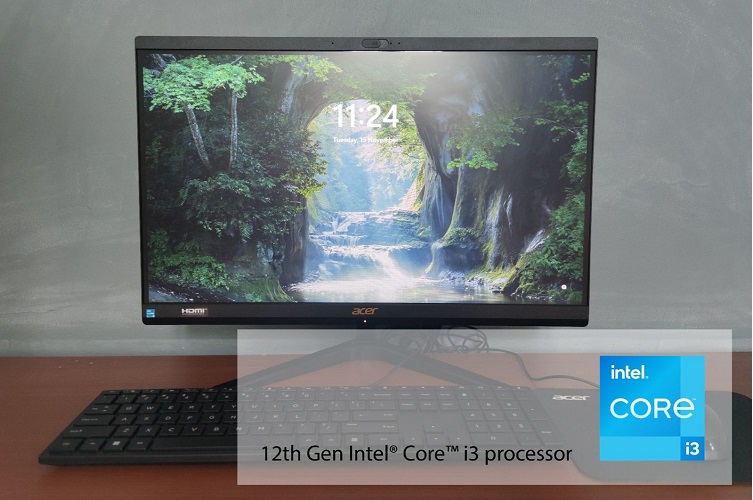 AIO Acer Aspire C22-1700, PC Canggih dan Multitasking Prosesor Intel 12th Gen