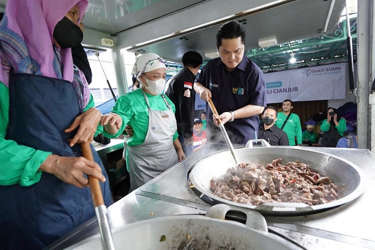BRI Sediakan Posko Trauma Healing dan Dapur Umum untuk Bantu Bencana Gempa Cianjur