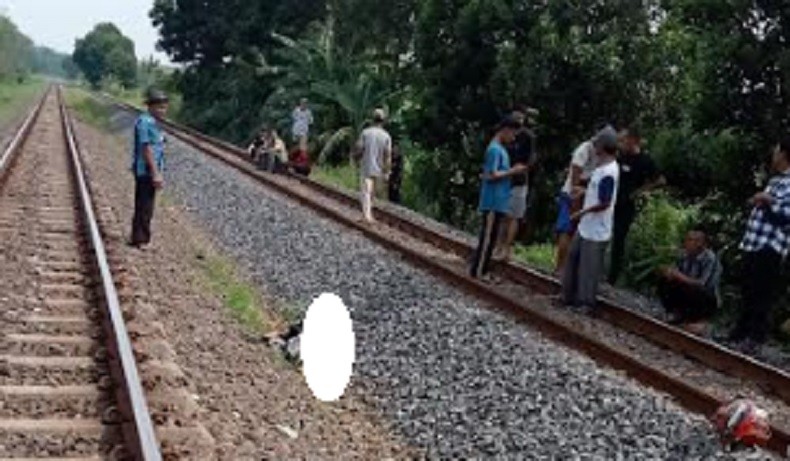 Tragis, Pak Guru Tewas Tertabrak Kereta Api di Lampung Utara