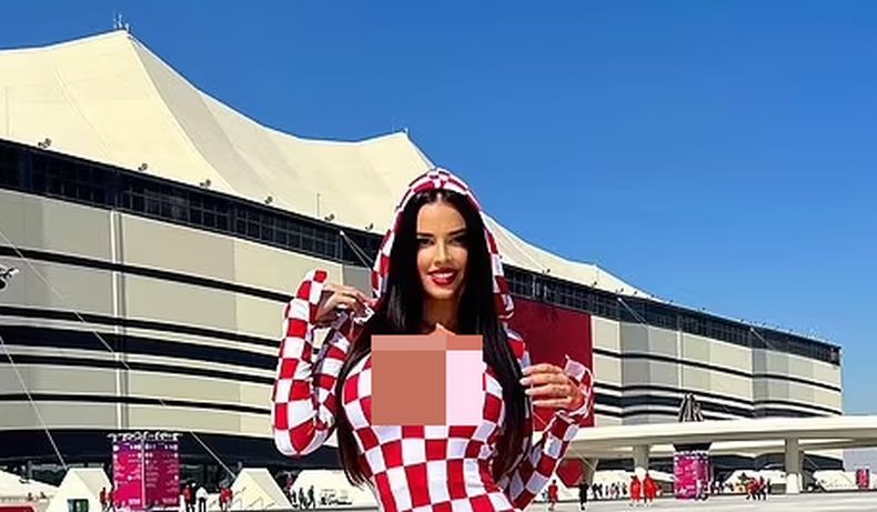 Nekat Pakai Baju Renang di Piala Dunia Qatar, Mantan Ratu Kecantikan Kroasia Dikecam