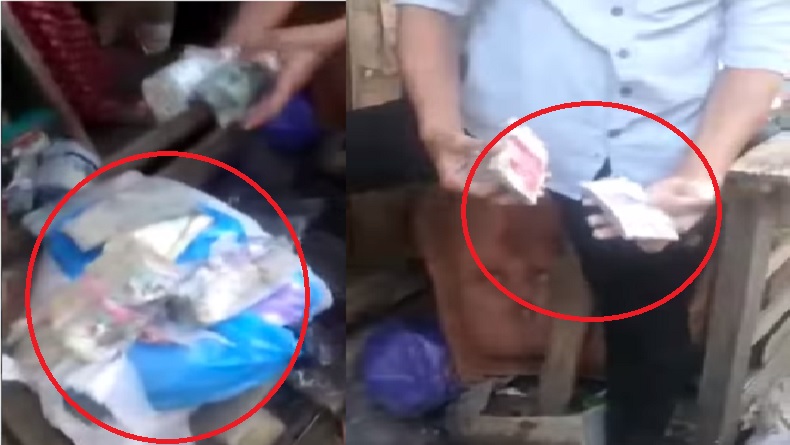 Viral Warga Simpan Uang Bergepok-gepok Terendam Banjir, Kondisi Rusak Jadi Bubur