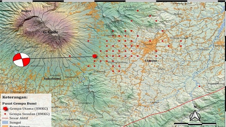 Badan Geologi Rilis Laporan Pemeriksaan Gempa Cianjur, Ini Analisisnya