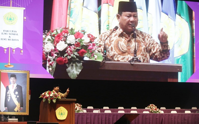 Hadiri Pengukuhan Sufmi Dasco sebagai Profesor Ilmu Hukum, Ini Pesan Prabowo