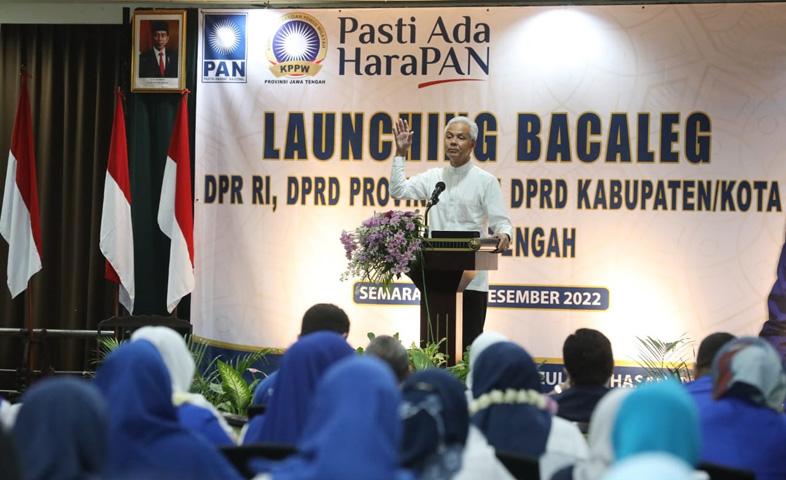 PAN Jawa Tengah Deklarasi Capres, Teriakan Ganjar Presiden Menggema