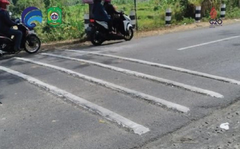 Dishub Singkawang Pasang Pita Kejut Cegah Balapan Liar 
