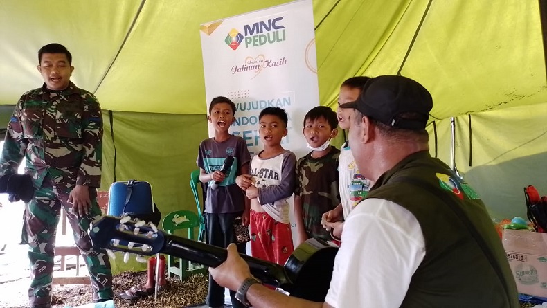 MNC Peduli Gelar Trauma Healing, Hibur Puluhan Anak Terdampak Gempa Cianjur