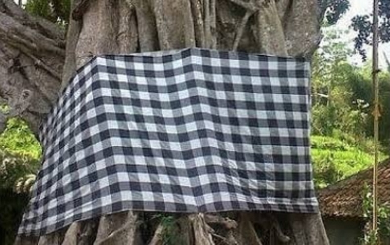 Kain Bali Kotak Hitam Putih, Ini Makna dan Fungsinya