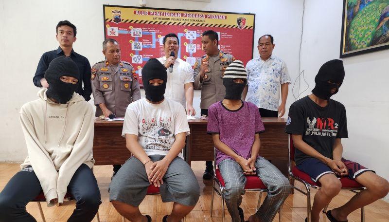 Polisi Tangkap 4 Penyerang Siswa SMKN 3 Semarang, Ini Tampangnya