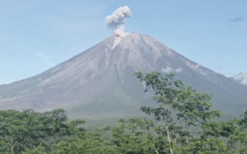 Gunung Semeru Erupsi Hari Ini Lontarkan Abu 1,5 Km, PVMBG: Status Siaga