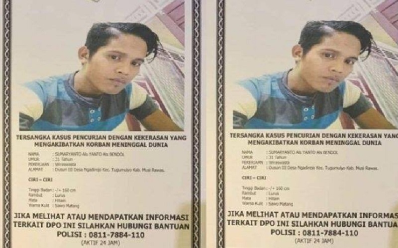 Buru Begal Sadis yang Tewaskan Pelajar, Polisi Gelar Sayembara Berhadiah Uang 