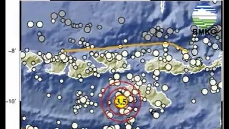 Gempa Terkini Magnitudo 3,5 Guncang Sumba Barat Daya NTT