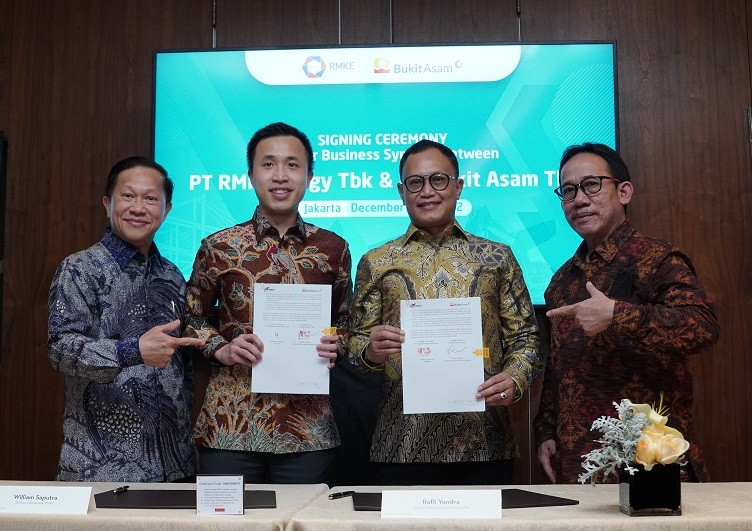 PTBA dan RMKE Kerja Sama Garap 2,5 Juta Ton Batu Bara Tahun 2023  