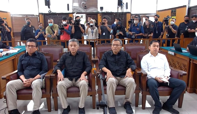 Ferdy Sambo, Hendra dan Agus Nurpatria Kompak Pakai Kemeja Hitam saat Bersaksi di Sidang Irfan Widyanto