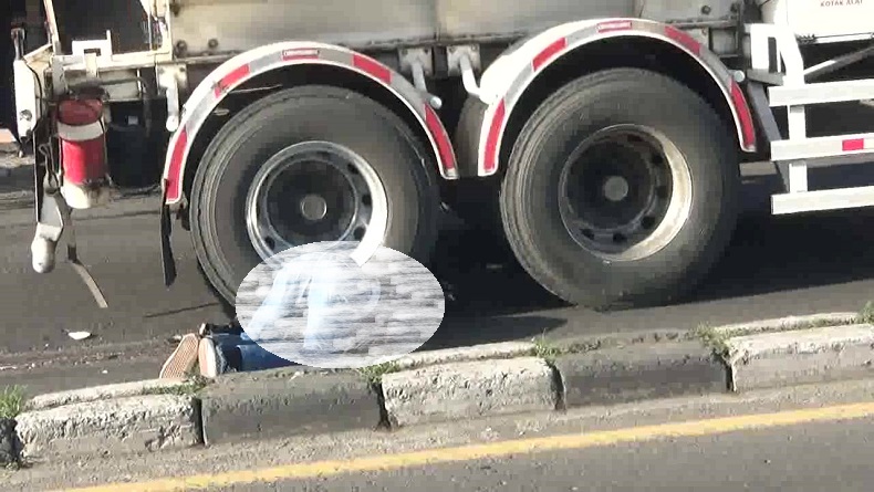 Gagal Menyalip, Pemotor Tewas Terlindas Truk Tangki Pertamina di Padalarang KBB