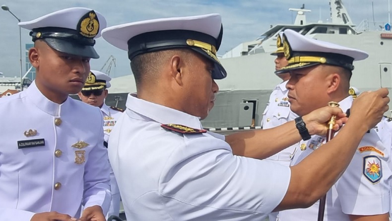 Sertijab, Letkol Laut Bekti Sutiarso Resmi Komandan KRI Sampari (SPR)-628