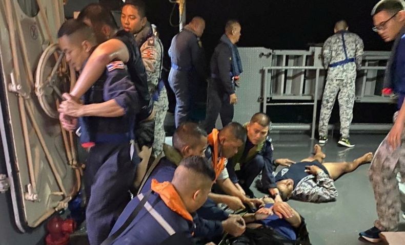 Kapal Perang Thailand Tenggelam, 5 Marinir Meninggal 24 Masih Hilang