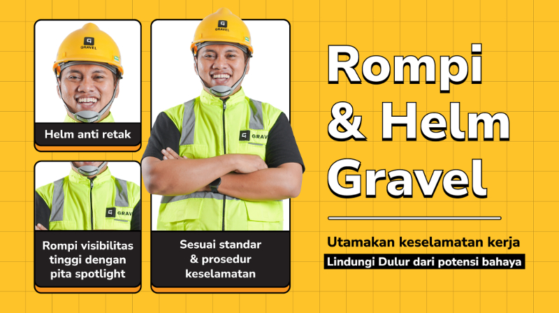 Utamakan Keselamatan, Gravel Luncurkan Helm dan Rompi sebagai Alat Pelindung Dulur