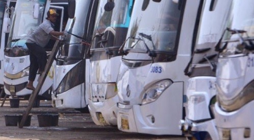 Gelar Ramp Check Bus Pariwisata, Pertugas Temukan Armada Tak Layak Jalan