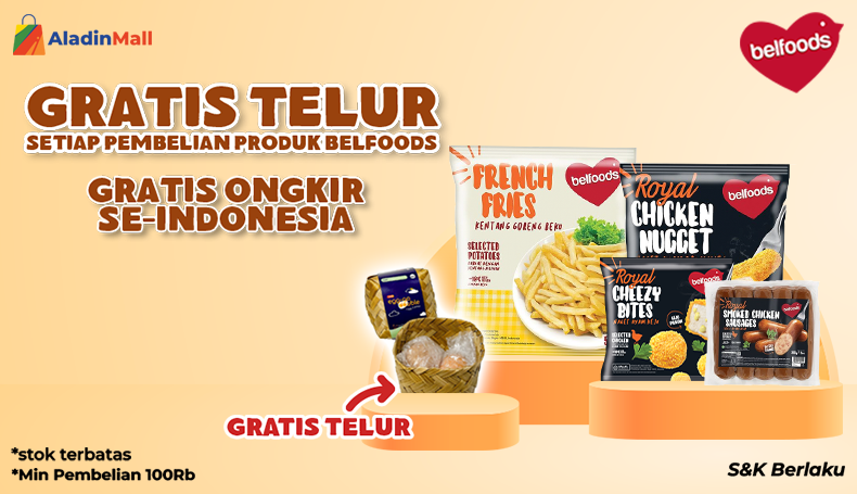 Beli Belfoods di AladinMall Dapat Hadiah Menarik Lho! Cuss Diborong sebelum Kehabisan