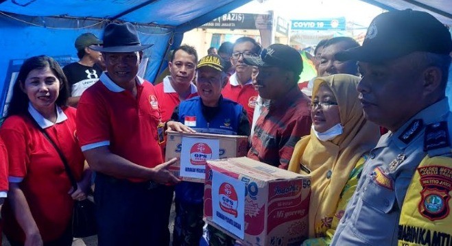 GPS Salurkan Bantuan ke Ratusan Korban Terdampak Kebakaran di Tambora