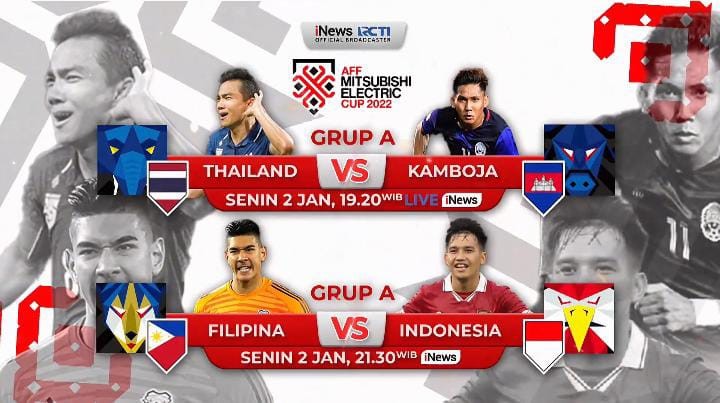 Link Live Streaming Indonesia Vs Filipina di Piala AFF 2022 Gratis Malam Ini