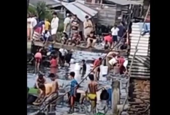 Viral Warga Belawan Curi Solar dengan Cara Bor Pipa Pertamina