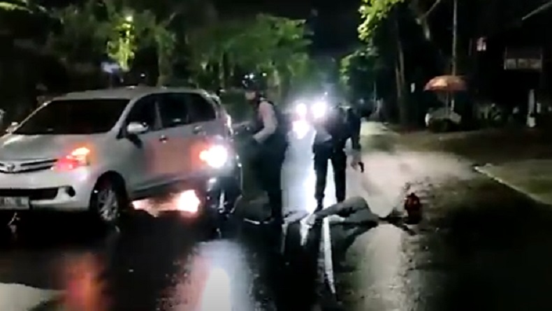Nekat Kabur saat Razia Balap Liar, Pemuda Makassar Malah Jatuh sampai Nangis Kesakitan 