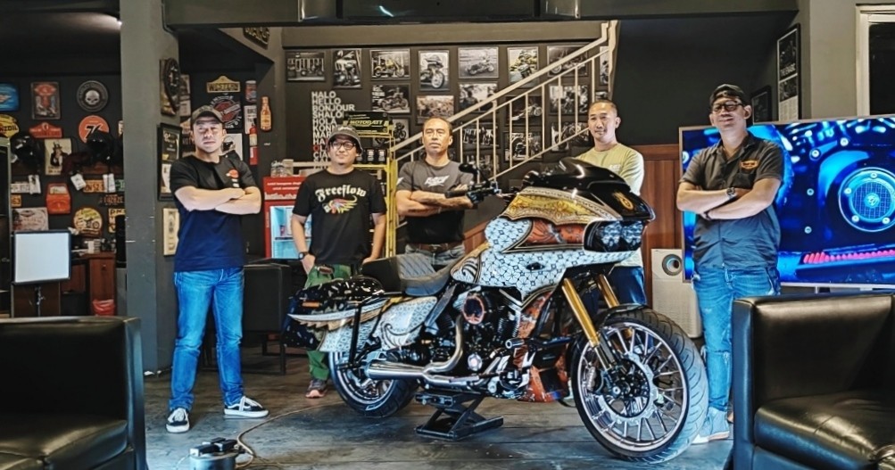 Motor Berdesain Batik Karya Builder Indonesia Akan Unjuk Gigi di Motor Bike Expo 2023 Italia