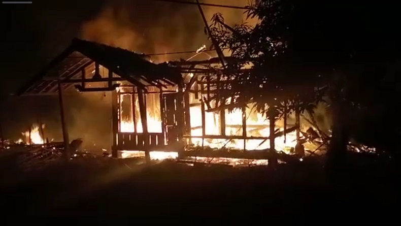 2 Rumah Semipermanen di Tegalbuleud Ludes Terbakar, Diduga akibat Korsleting Listrik