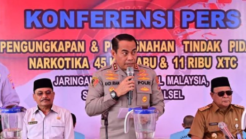 Peredaran Narkoba Jaringan Internasional dari Malaysia Digagalkan saat Transit di Kalsel