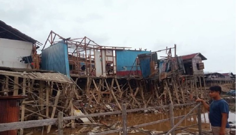 Dampak Abrasi Sungai Kahayan, 35 Jiwa Kehilangan Tempat Tinggal