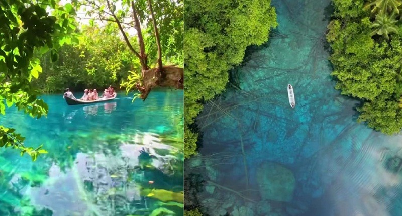 Surga Indah di Sulawesi Tengah dengan Pemandangan Luar Biasa, Cantiknya Danau Kristal! 