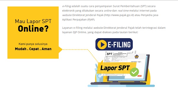 Gagal Lapor SPT Online Melalui e-Filing, Ini Solusinya  