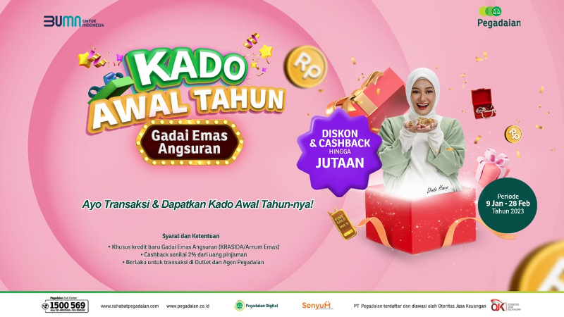 Surprise! Pegadaian Punya Kado Awal Tahun untuk Nasabah