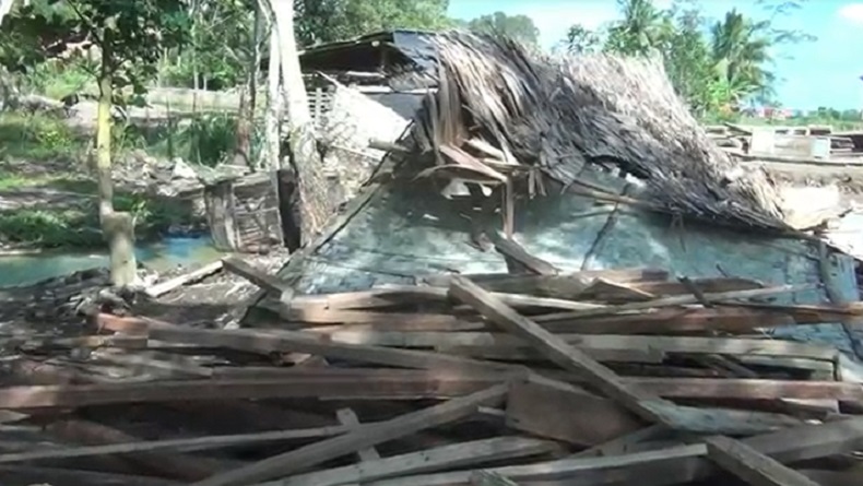 Puting Beliung Terjang Banyuasin, 27 Rumah Warga Porak-poranda