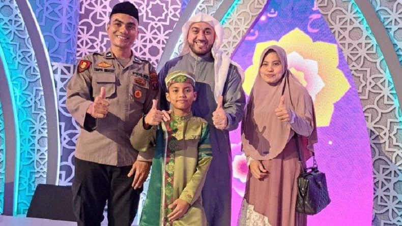 Kisah Inspiratif Anggota Polres Deliserdang, Bangun Pondok hingga Tampil di Hafiz Indonesia