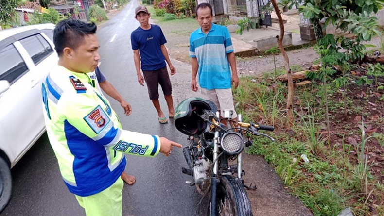 Hindari Pejalan Kaki hingga Adu Banteng dengan Motor Lain, Pria di Pringsewu Tewas