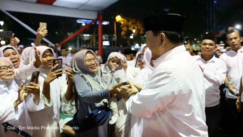 Emak-Emak Medan Doakan Prabowo Subianto saat Hadiri Acara Zikir: Sehat Terus Pak, Presiden-Presiden!