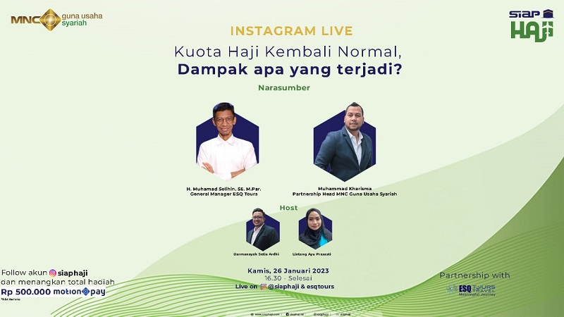Instagram Live Siap Haji dan ESQ Tours: Kuota Haji Kembali Normal, Dampak Apa yang Terjadi?